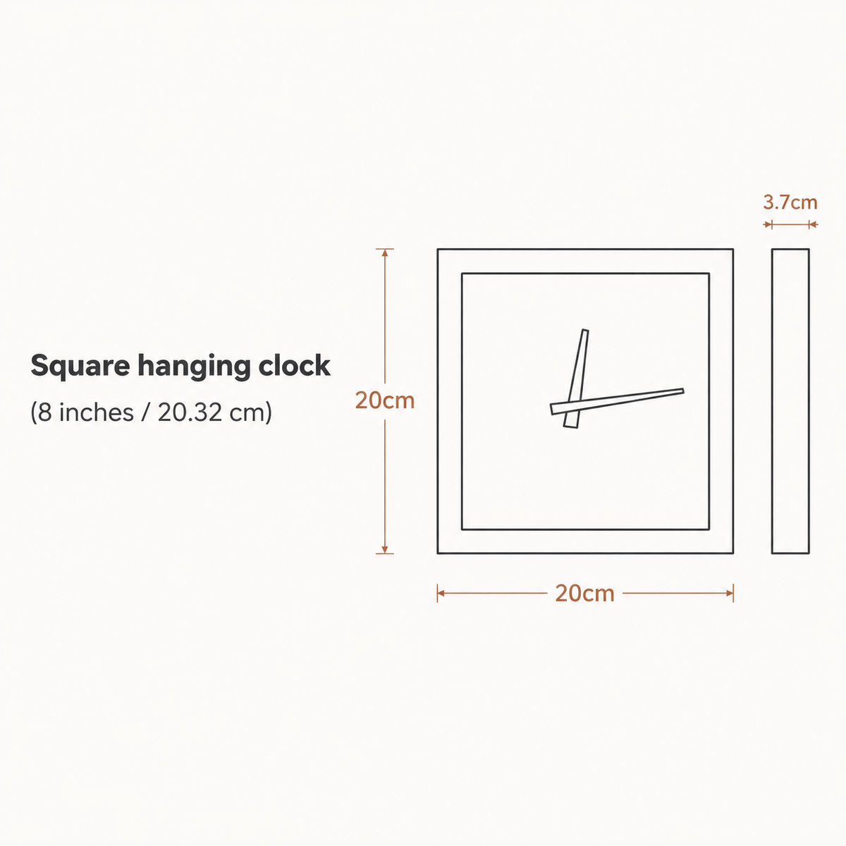 Royal Opera Scandinavian Double Sided Wall Clock