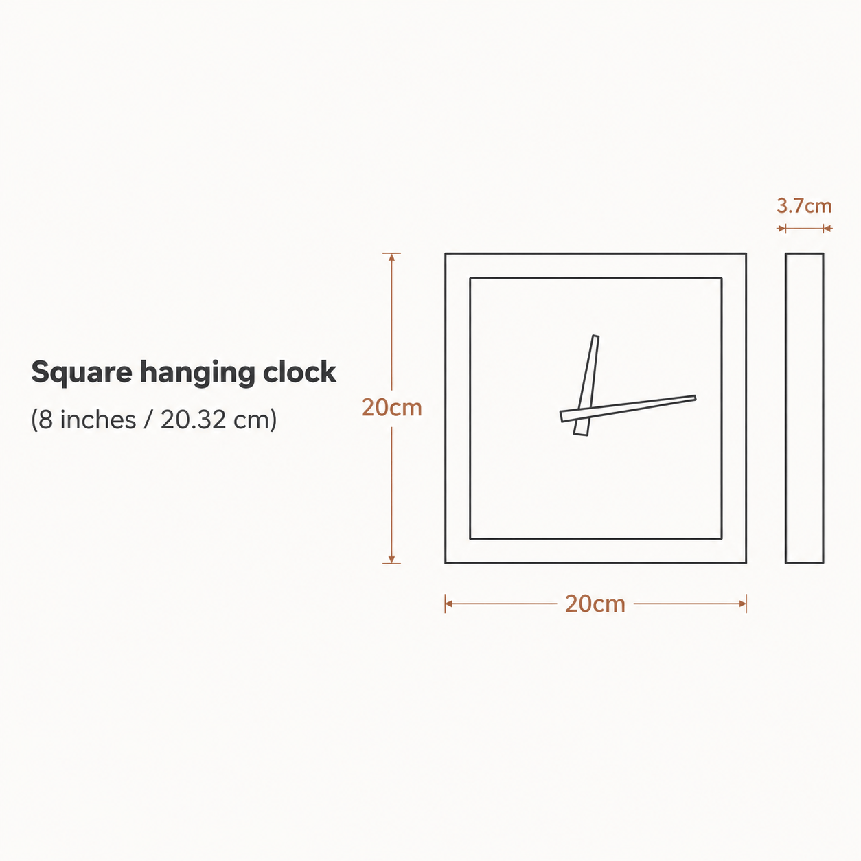 Royal Opera Scandinavian Double Sided Wall Clock