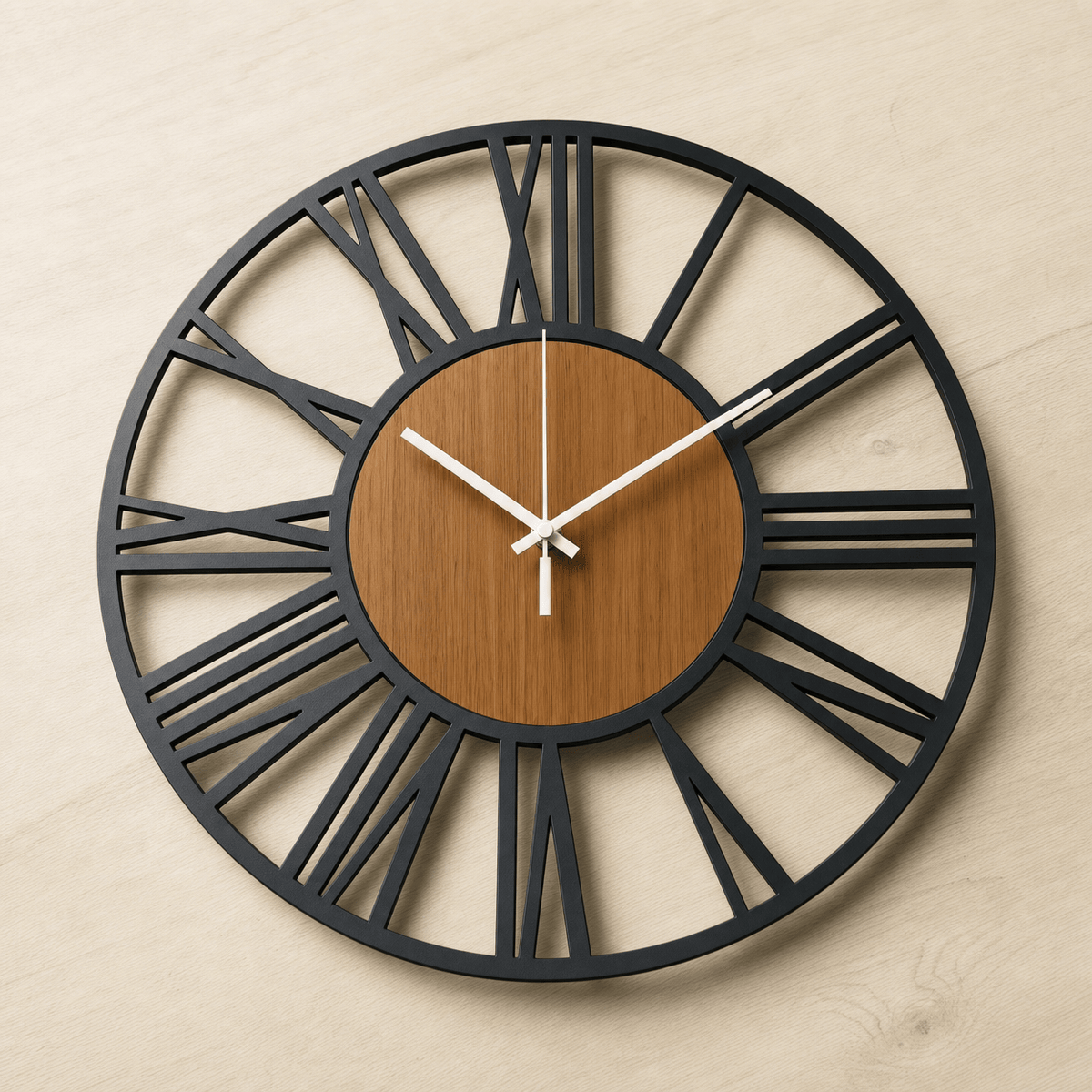 Royal Opera Scandinavian Wooden Wall Clock
