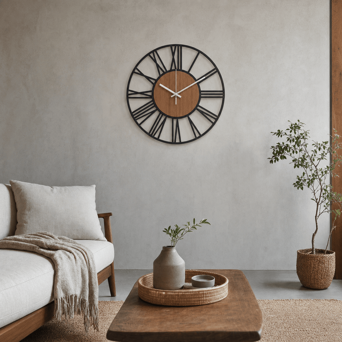 Royal Opera Scandinavian Wooden Wall Clock