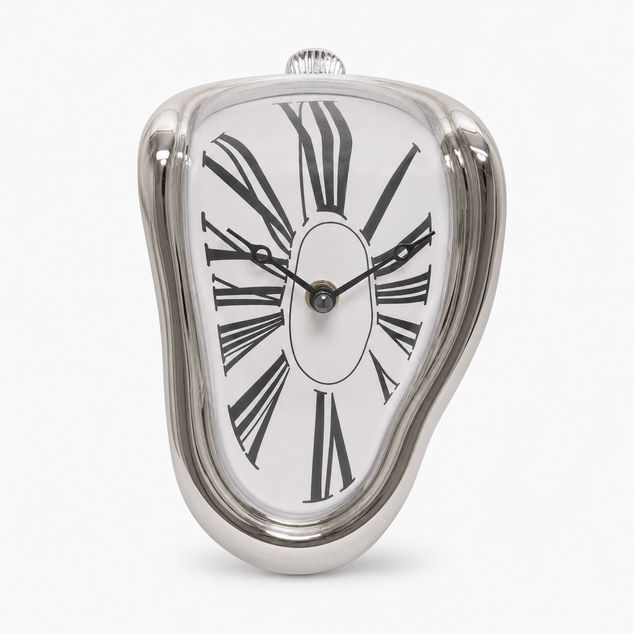 Royal Opera Silver Surreal Dali Digital Clock