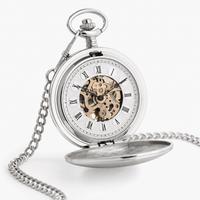 Royal Opera Skeleton Dial Mechanical Pocket Watch