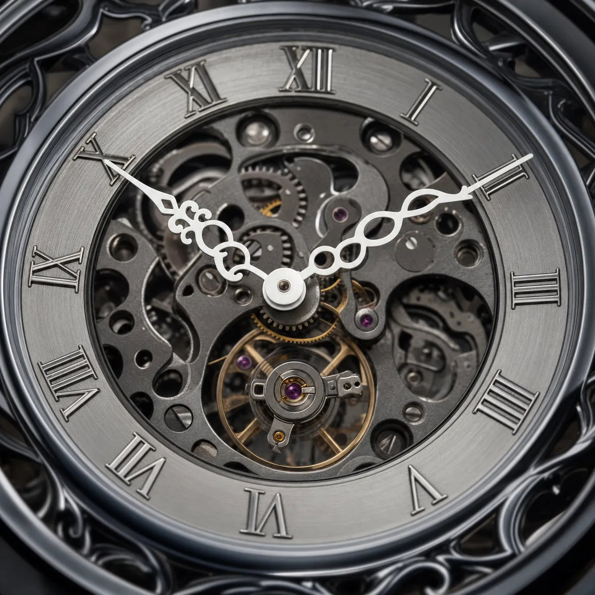 Royal Opera Skeleton Mechanical Pocket Watch
