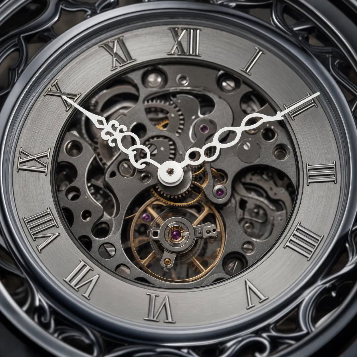 Royal Opera Skeleton Mechanical Pocket Watch