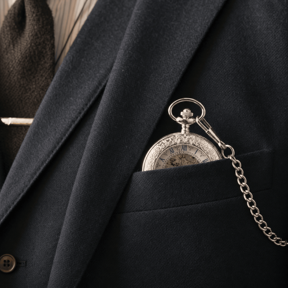 Royal Opera Skeleton Mechanical Pocket Watch For Him