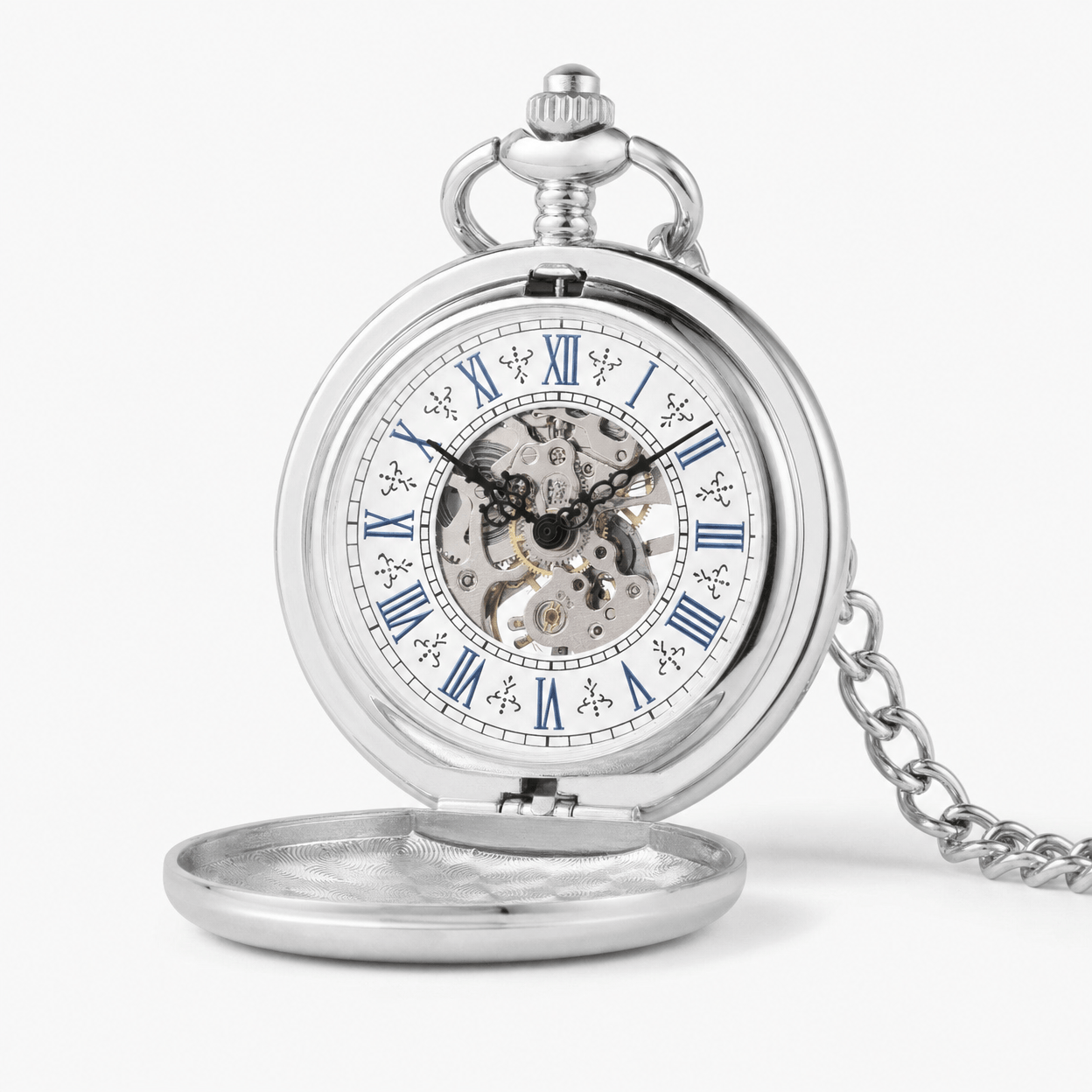 Royal Opera Skeleton Mechanical Pocket Watch For Him