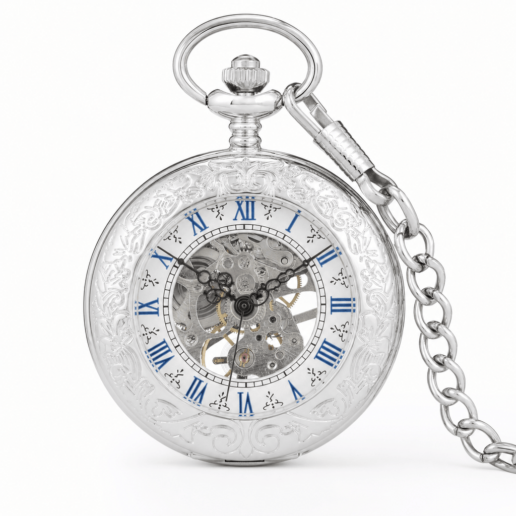 Royal Opera Skeleton Mechanical Pocket Watch For Him