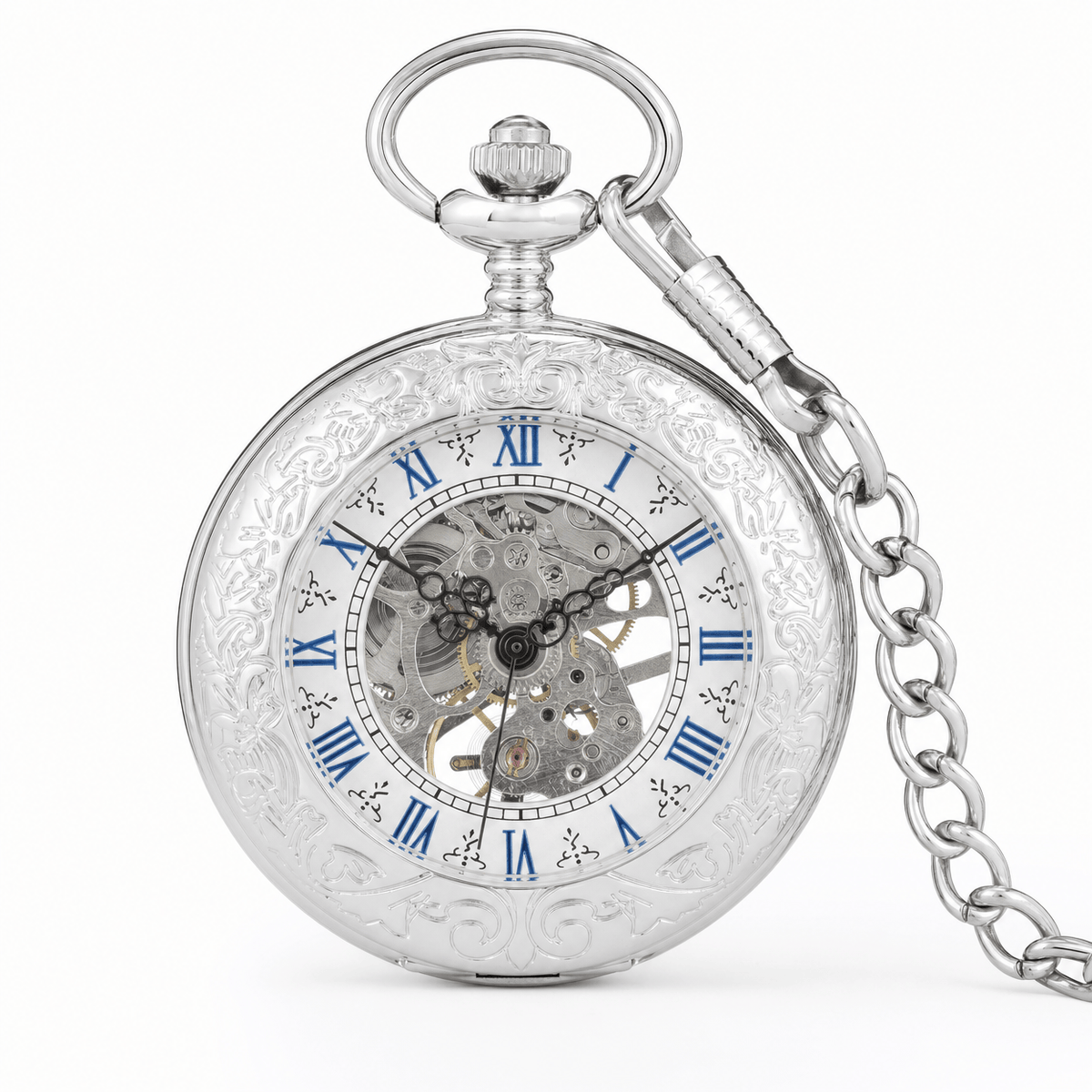 Royal Opera Skeleton Mechanical Pocket Watch For Him