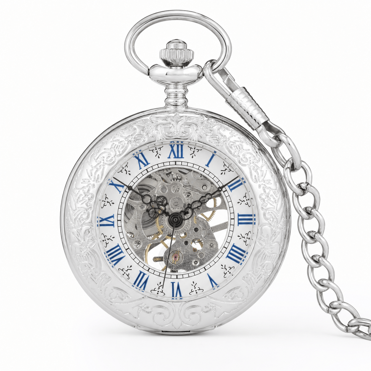 Royal Opera Skeleton Mechanical Pocket Watch For Him