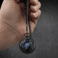 Royal Opera Skeleton Pocket Watch With Chain