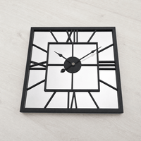 Royal Opera Square Mirror Wall Clock
