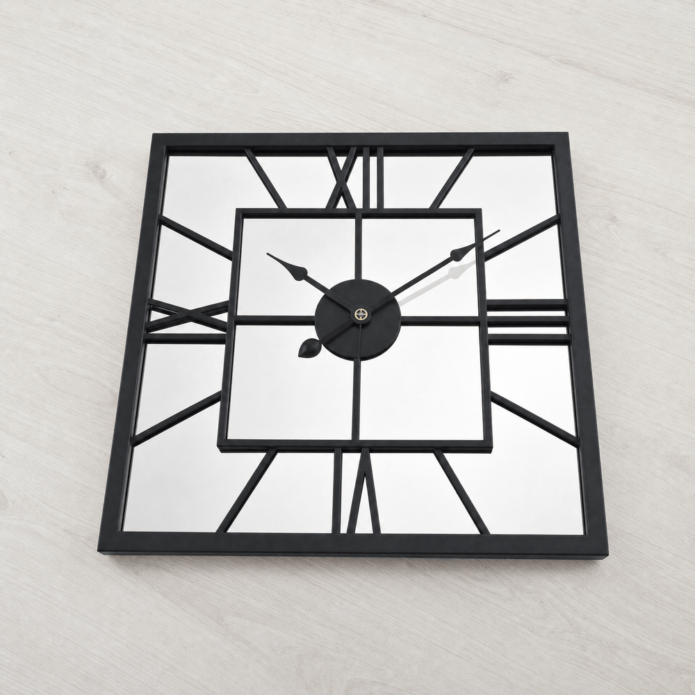 Royal Opera Square Mirror Wall Clock