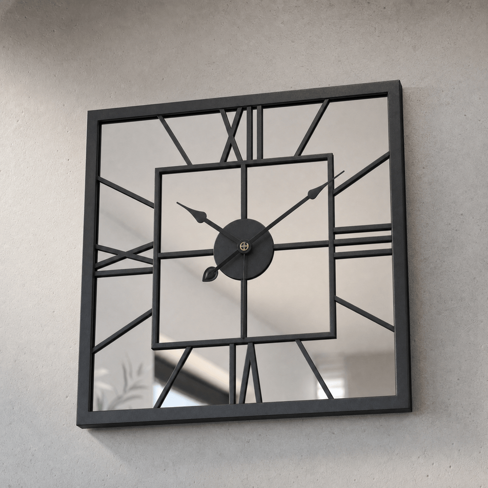 Royal Opera Square Mirror Wall Clock