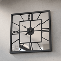 Royal Opera Square Mirror Wall Clock