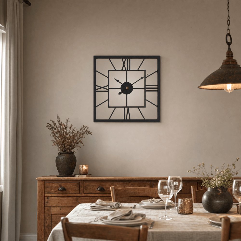 Royal Opera Square Mirror Wall Clock