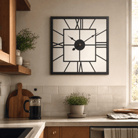 Royal Opera Square Mirror Wall Clock