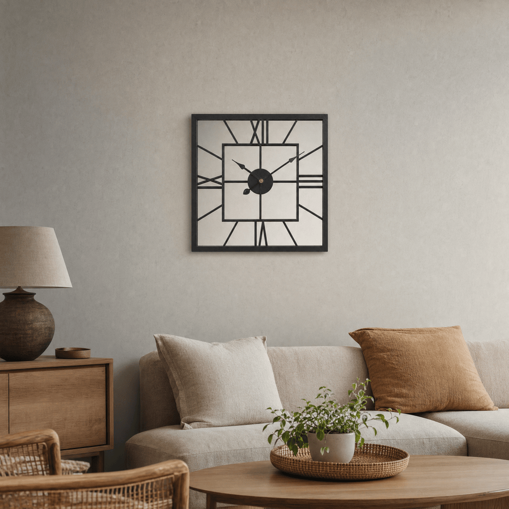 Royal Opera Square Mirror Wall Clock