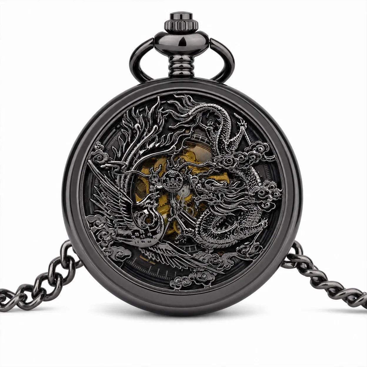 Royal Opera Steampunk Open Face Pocket Watch