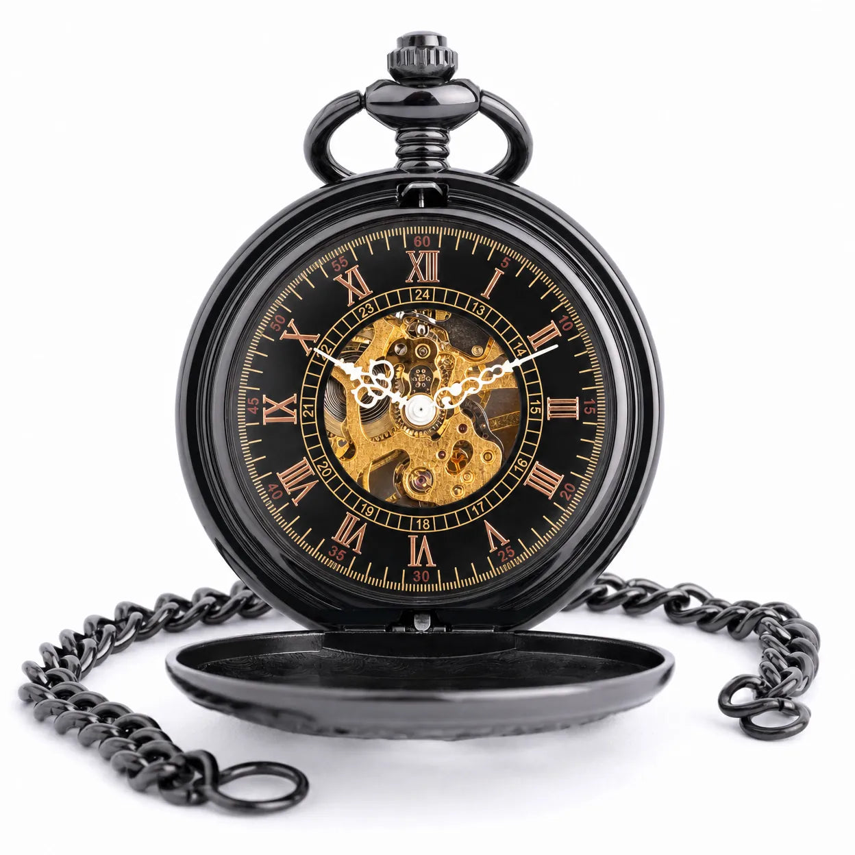 Royal Opera Steampunk Open Face Pocket Watch