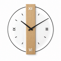 Royal Opera Style 1 / 40cm Minimalist Wooden Wall Clock Silent