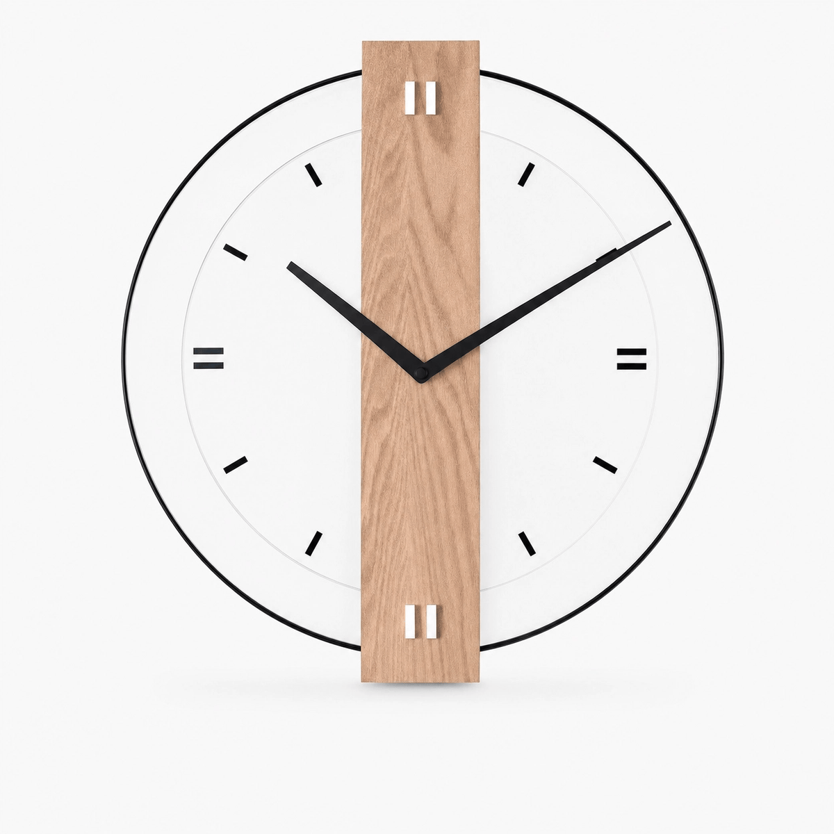 Royal Opera Style 2 / 40cm Minimalist Wooden Wall Clock Silent