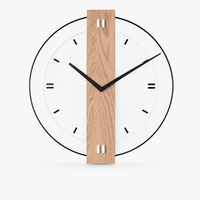 Royal Opera Style 2 / 40cm Minimalist Wooden Wall Clock Silent