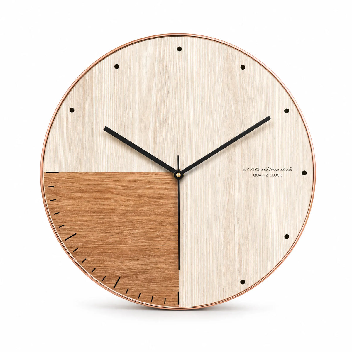 Royal Opera Style 3 / 30 cm Modern Split Face Wall Clock