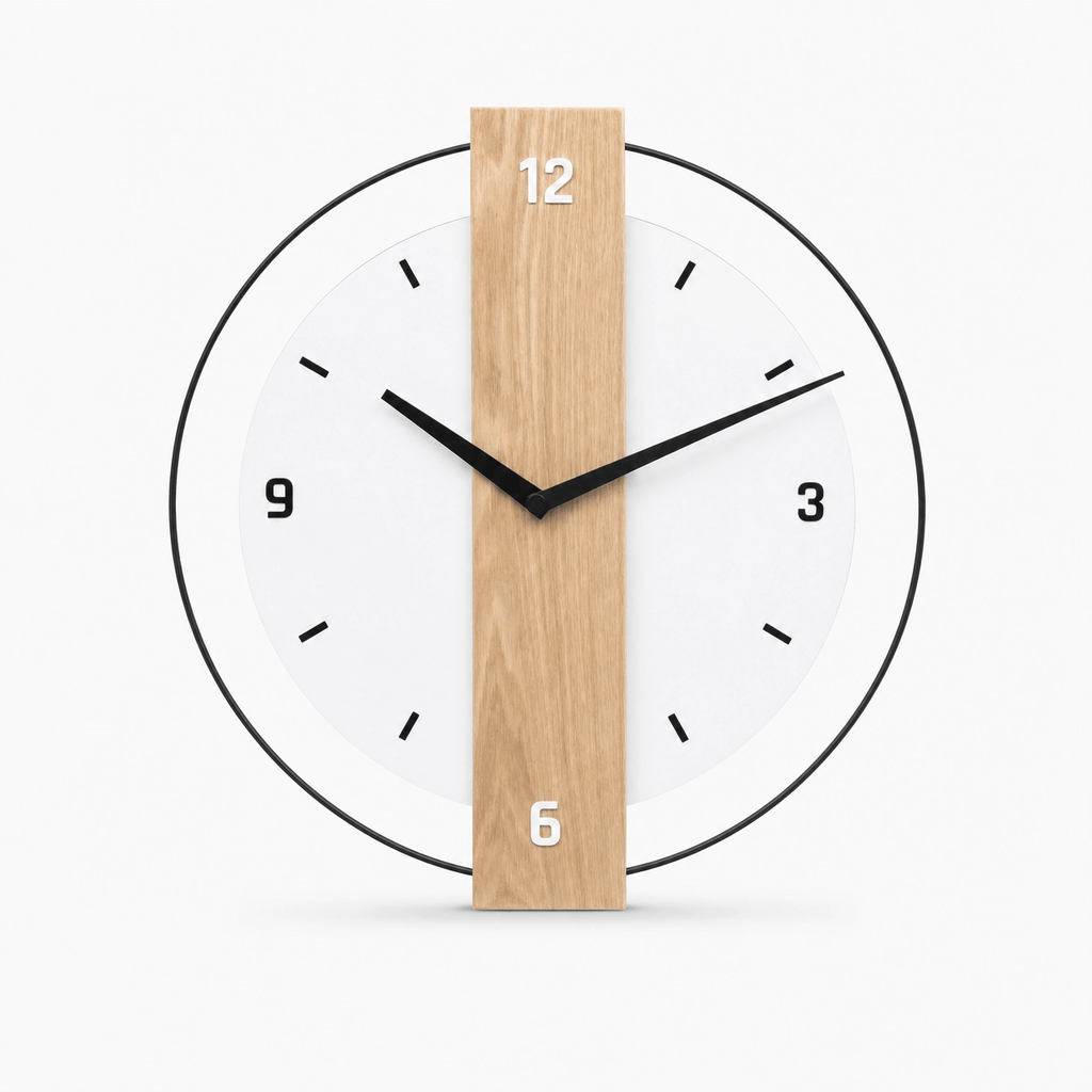 Royal Opera Style 3 / 40cm Minimalist Wooden Wall Clock Silent