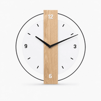 Royal Opera Style 3 / 40cm Minimalist Wooden Wall Clock Silent
