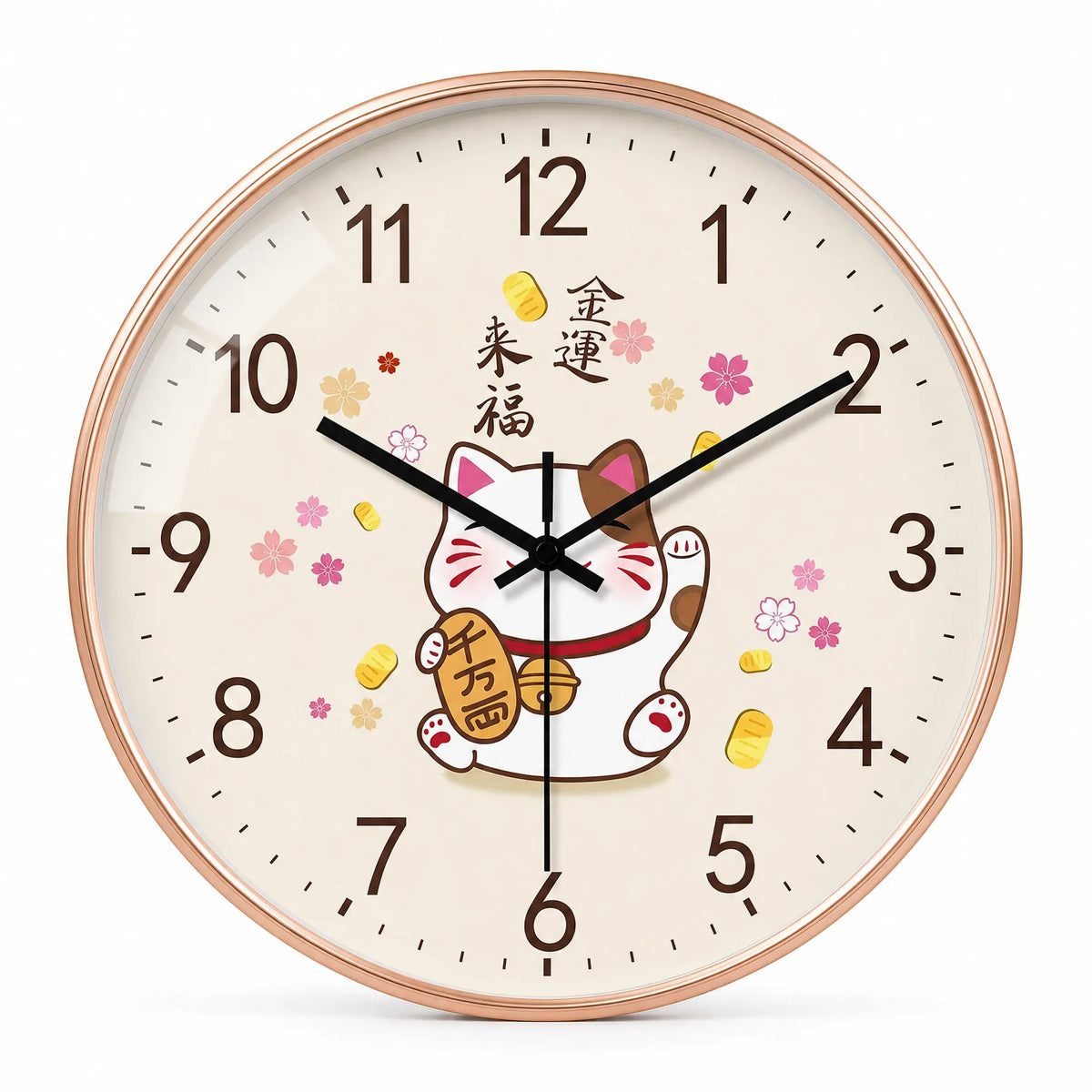 Royal Opera Style 4 / 20cm Maneki Cat Wall Clock