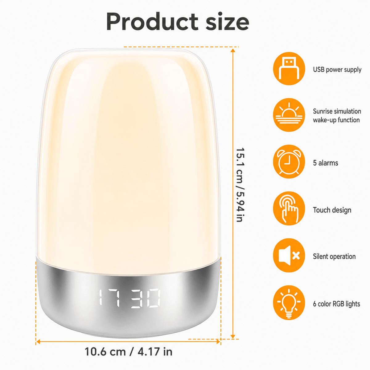 Royal Opera Sunrise Alarm Clock Night Light