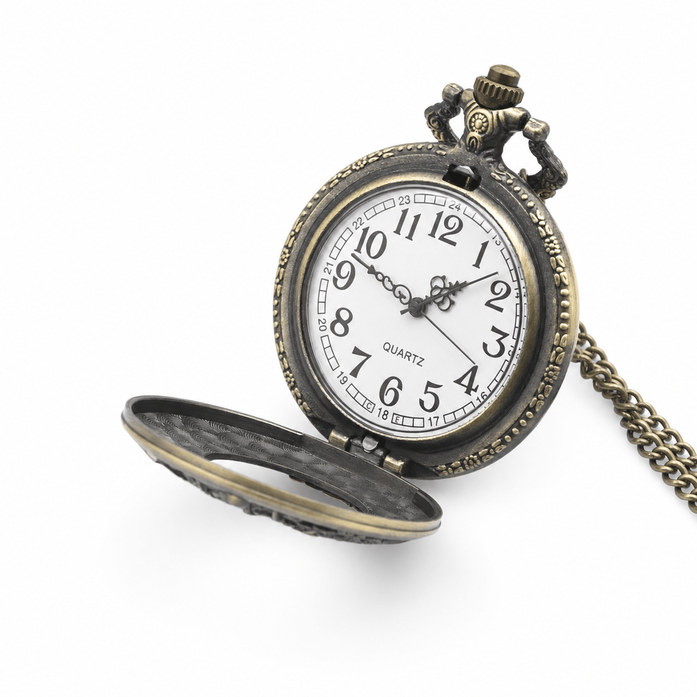 Royal Opera Totem Design Open Face Pocket Watch
