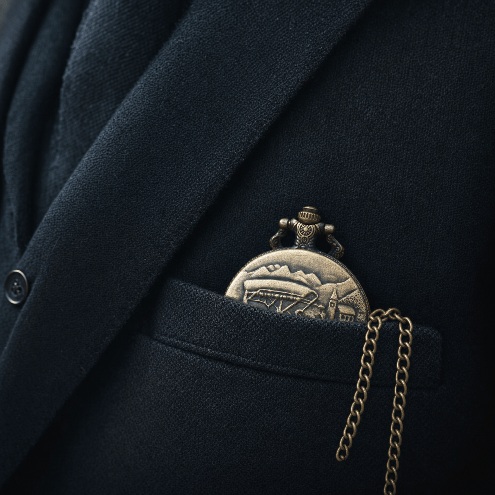 Royal Opera Victorian Mechanical Pocket Watch For Men