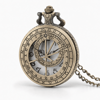 Royal Opera Vintage Astral Compass Skeleton Pocket Watch