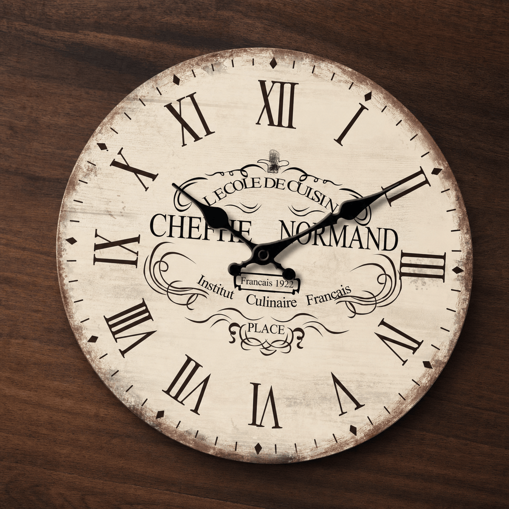 Royal Opera Vintage French Kitchen Clock Silent