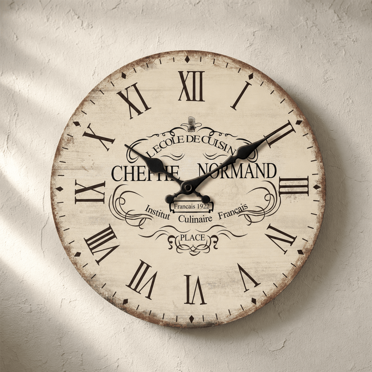 Royal Opera Vintage French Kitchen Clock Silent