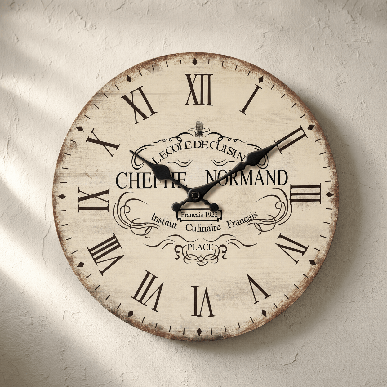Royal Opera Vintage French Kitchen Clock Silent
