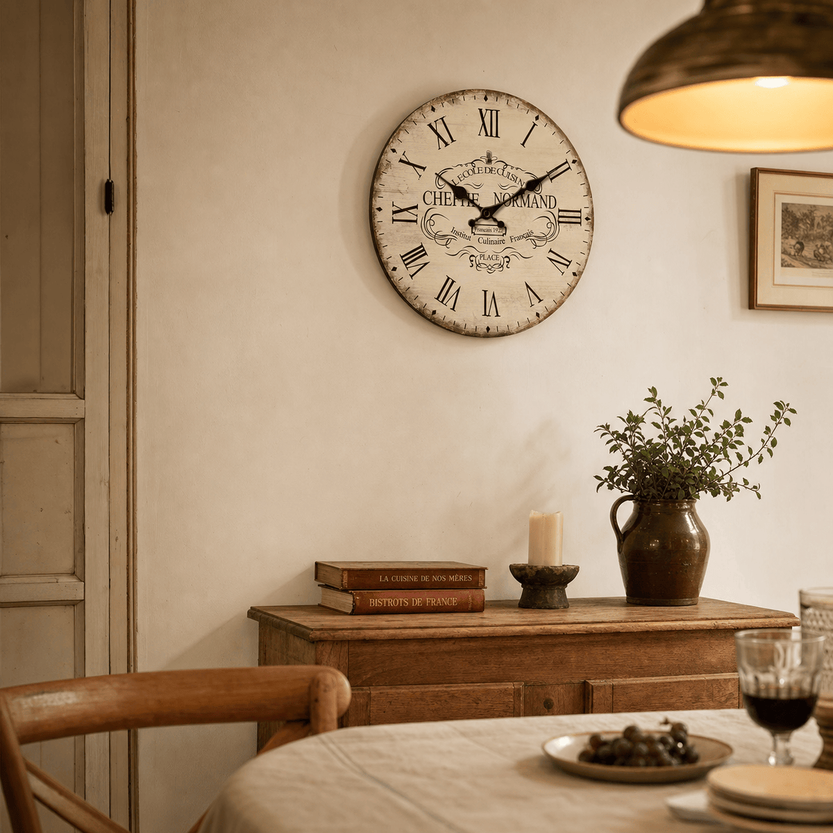 Royal Opera Vintage French Kitchen Clock Silent