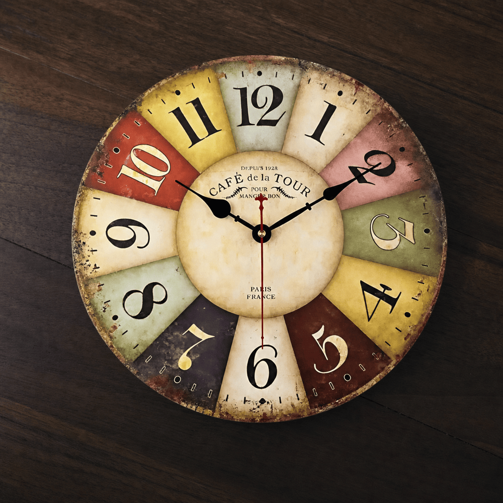 Royal Opera Vintage Industrial Wall Clock Silent Large