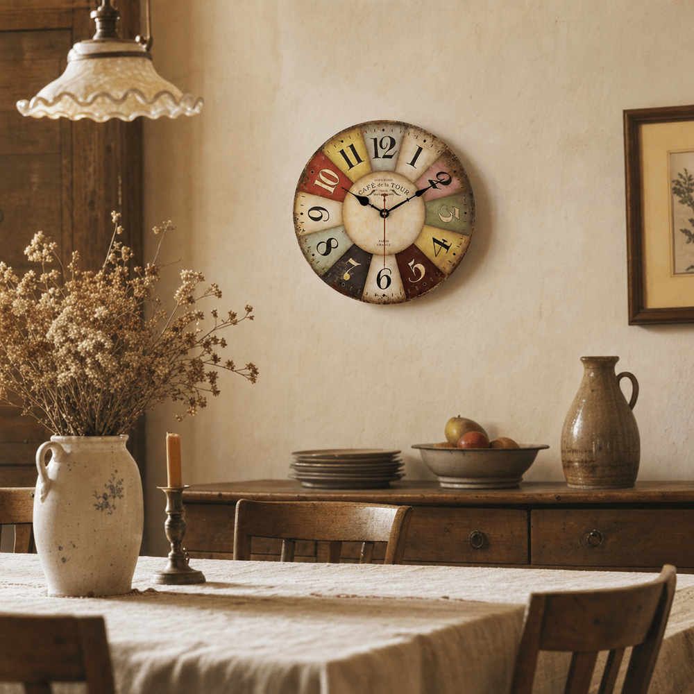 Royal Opera Vintage Industrial Wall Clock Silent Large
