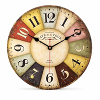 Royal Opera Vintage Industrial Wall Clock Silent Large