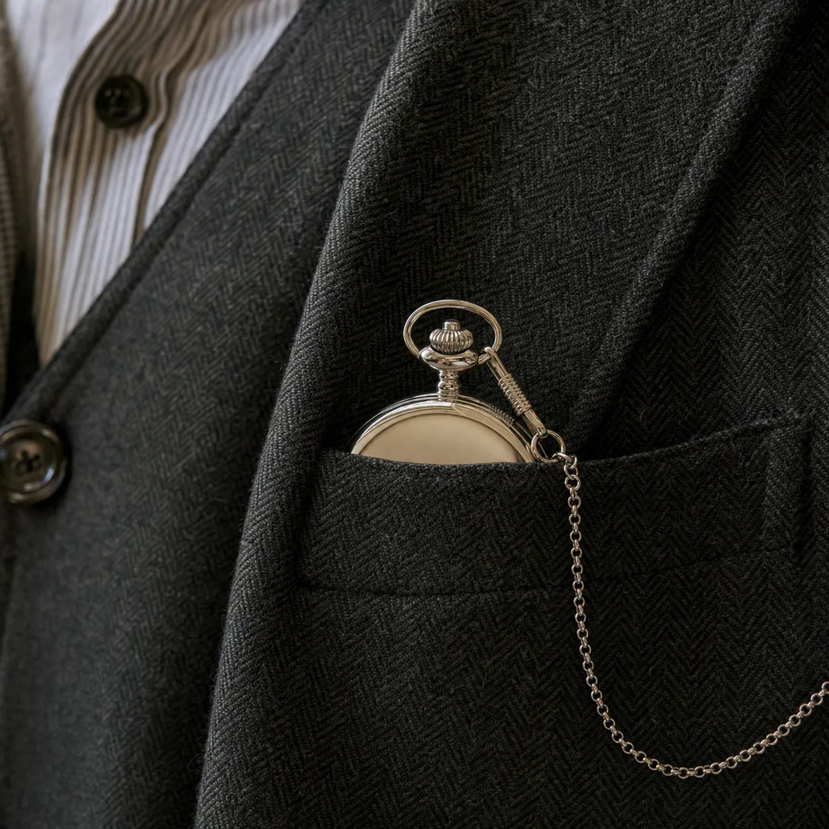 Royal Opera Vintage Open Face Mechanical Pocket Watch