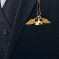 Royal Opera Vintage Open Face Skeleton Pocket Watch