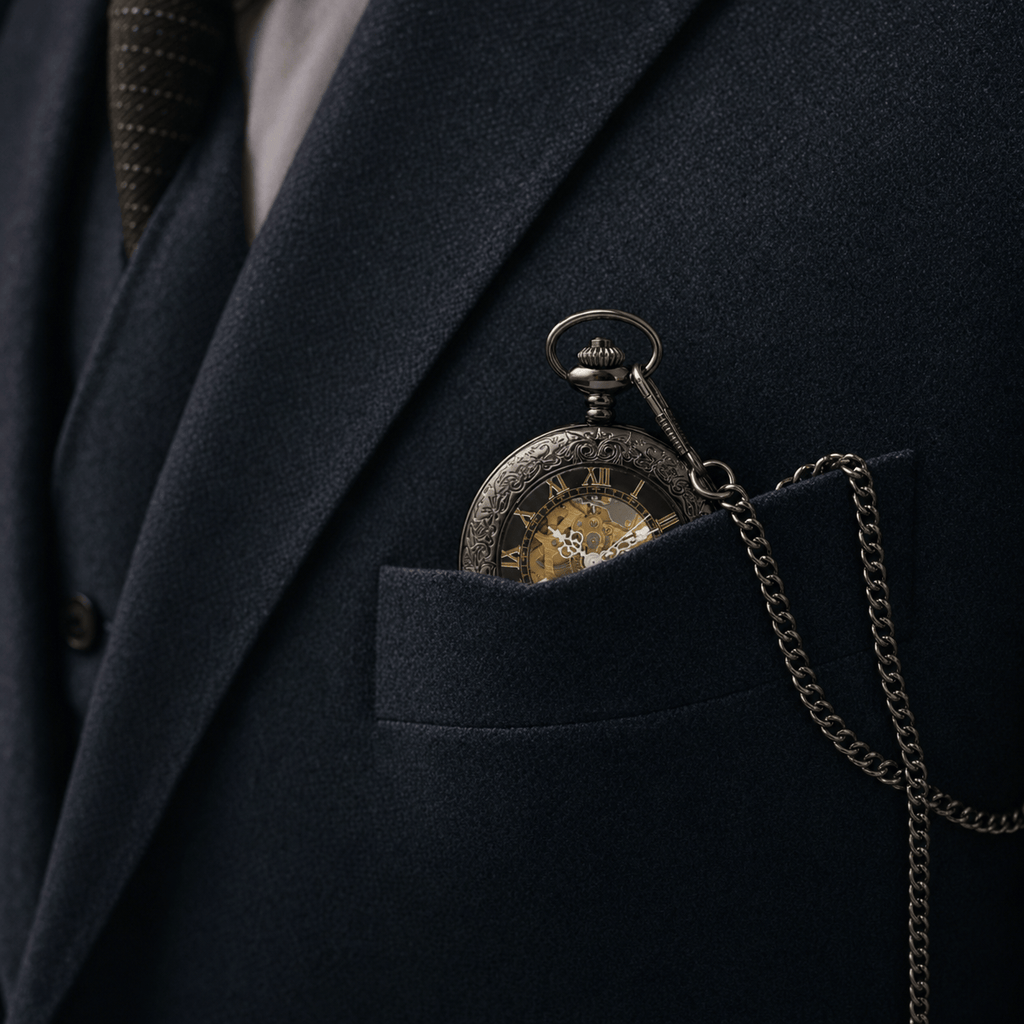 Royal Opera Vintage Pocket Watch Roman Numerals