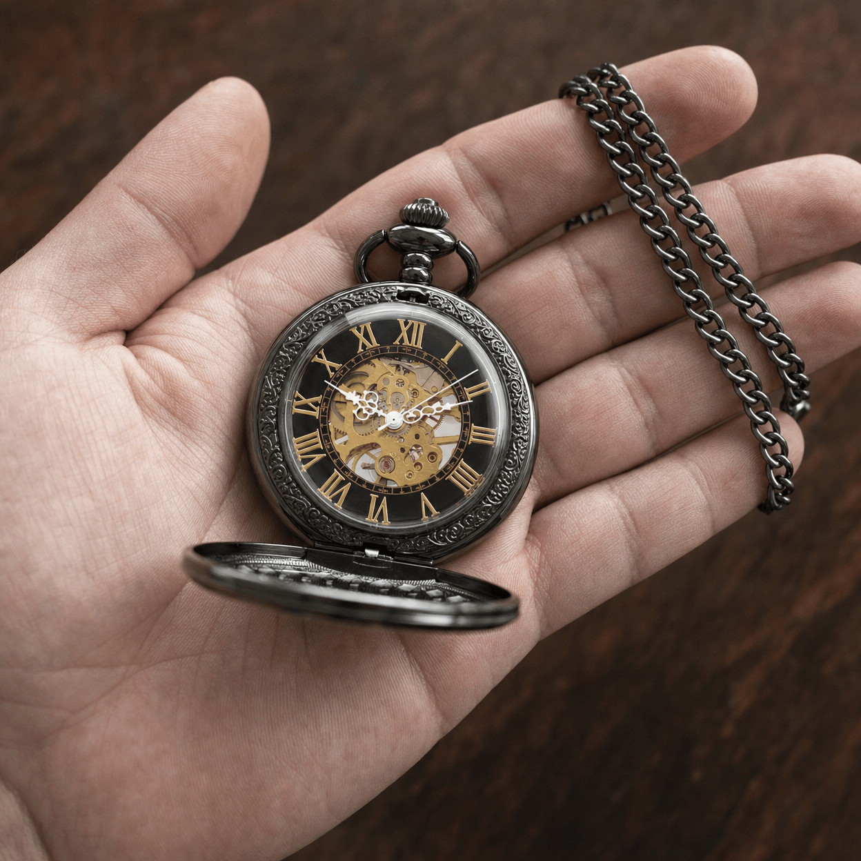 Royal Opera Vintage Pocket Watch Roman Numerals