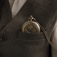 Royal Opera Vintage Quartz Open Face Pocket Watch