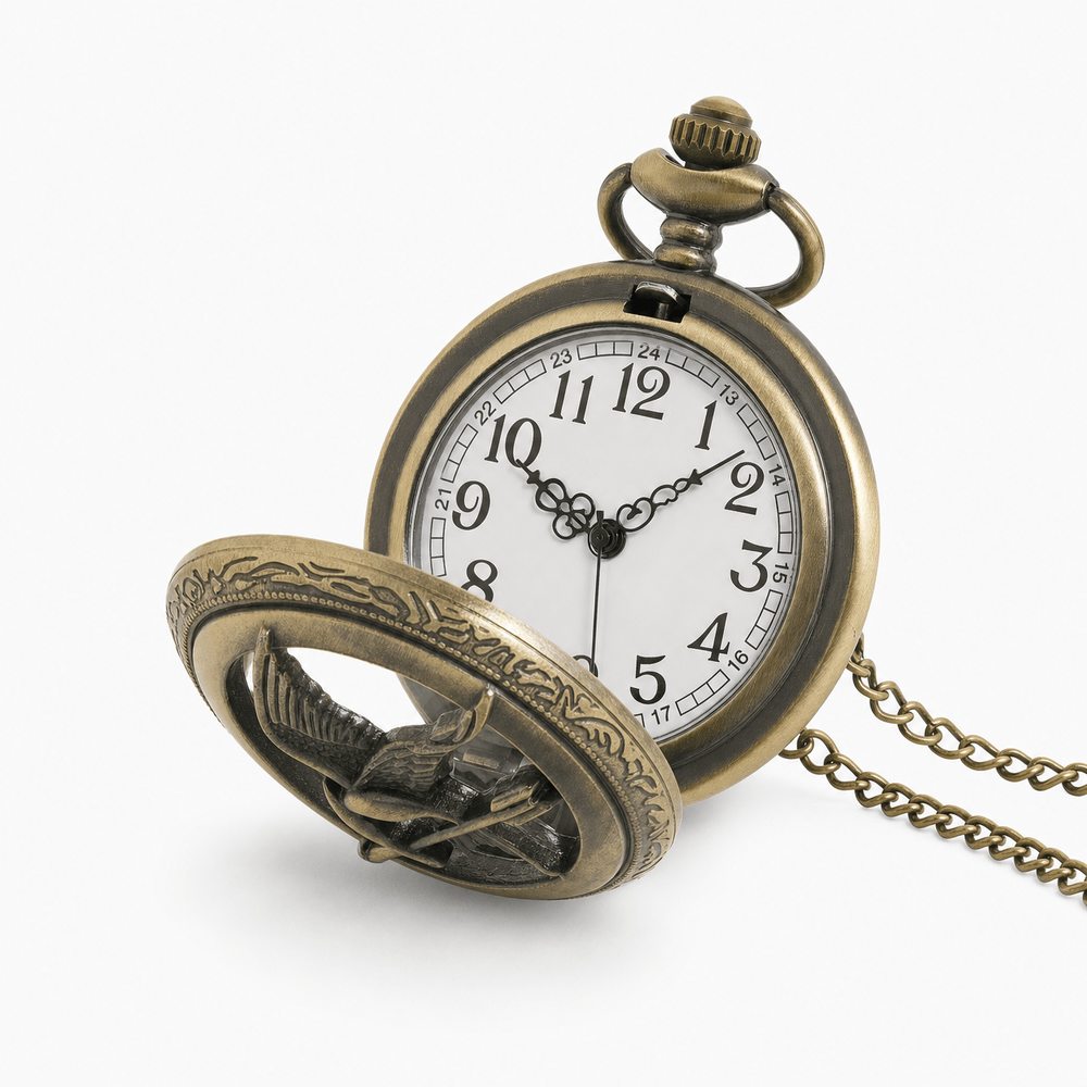 Royal Opera Vintage Quartz Open Face Pocket Watch
