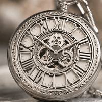 Royal Opera Vintage Skeleton Pocket Watch