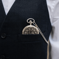Royal Opera Vintage Skeleton Pocket Watch