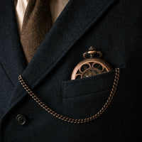 Royal Opera Vintage Skeleton Pocket Watch Engraved